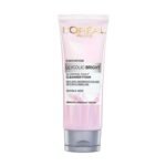 L'Oreal Paris Glycolic Bright Daily Foaming Face Cleanser, 100ml | Glycolic Acid Face Wash for Dull Skin | Daily Glowing Facial Cleanser | Suitable for All Skin Types - Fast UK Delivery