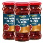 Abbie's Red Paprika Sliced, 350g, Pack of 3 | Perfect For Cooking and People Who Loves Spicy Food, Sprinkling/Garnishing On Dish, Seasoning and more | - Fast UK Delivery - Image 2