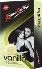Kamasutra Men's Condom - Vanilla & Chocolate Flavored, Dotted (Set of 2, 20 Sheets) - Fast UK Delivery - Image 3