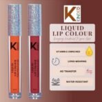 KINDED Liquid Lip Colour Vitamin E Enriched No Transfer Waterproof Long Stay Lipsticks Lip Gloss Set for Girls Women (Pack of 2, 6 ml each, Matte Finish, Shades Sangria Orange & More Maroon) - Fast UK Delivery - Image 4