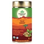 ORGANIC INDIA Tulsi Ginger - 100g (Pack of 2) - Fast UK Delivery