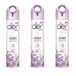 Godrej Aer Violet Valley Bloom (Pack of 3) Home Fragrance Spray (3 x 270 ml) - Fast UK Delivery