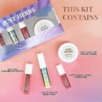 Just Herbs Travel Touch Up Kit Lightweight and Travel Friendly Gift Set of (Liquid Lipstick, Perfume, Lip Cheek Tint & Lip Gloss) - Fast UK Delivery - Image 5