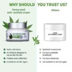 Ayouthveda Hemp Seed Anti-Wrinkle & Anti-Aging Cream|With goodness of Basil, Lavender & Sandalwood Oil |Helps in Skin Nourishment | Deep Hydration (Pack of 1; 50g each) - Fast UK Delivery - Image 6