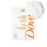 Dove Glow Recharge Serum Beauty Bar | 3% Brightening serum + Vit C | Energizes & Illuminates skin | Paraben & SLS free | 125g - Fast UK Delivery