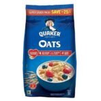 Quaker Oats 1 Kg + 400 Gm, Rolled Oats Natural Wholegrain, Nutritious Breakfast Cereals, Dalia Porridge, Easy to Cook - Fast UK Delivery