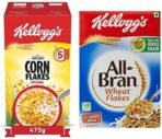 Kellogg's Corn Flakes Original, High in Iron, High in B Group Vitamins, Breakfast Cereals, 475g Pack & All Bran Wheat Flakes, 440g - Fast UK Delivery - Image 2