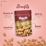 Happilo Premium Californian Almonds Roasted & Salted 200 g | Badam Dry Fruit | High Protein Snack & Super Healthy Crunchy Nuts | Vitamins & Minerals Rich | Freshly Roasted and Lightly Salted - Fast UK Delivery - Image 6