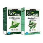 INDUS VALLEY Bio Organic Natural Brahmi Powder | Bacopa monnieri With Bhringraj Powder | Eclipta alba for Hair Care - (100g*2=200g) - Fast UK Delivery - Image 2