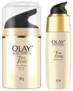 Olay Serum Total Effects 7 in 1, Anti-Ageing Smoothing Serum, 50 ml And Olay Day Cream Total Effects 7 in 1, Anti-Ageing Gentle Moisturiser, 50g - Fast UK Delivery