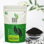 R R AGRO FOODS Basil Seeds 500 Gm|Tukmariya|Falooda Seeds|Seeds For Summer|Sabja Seeds For Weight Loss Pack Of 1 - Fast UK Delivery - Image 3