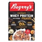 Bagrry's Whey Protein Muesli 500gm Box | 20gm Protein Per 100gm |Chocolate Flavour|Whole Oats & Californian Almonds|Breakfast Cereal|Protein Rich|Premium American Whey Muesli - Fast UK Delivery - Image 2