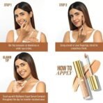 MyGlamm Super Serum Concealer Liquid Form- 201N Fawn - 6g | Infused With Hyaluronic Acid & Vitamin C| Long Lasting & Full Coverage Concealer | All Skin Type - Fast UK Delivery - Image 7