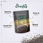 Happilo Premium Authentic Chia Seeds 250g, Diet Food for Weight Management, Rich in Fiber and Omega 3, Healthy Breakfast Snack & HappiloPremium Roasted Lightly Salted Pumpkin Seeds, 200g - Fast UK Delivery - Image 5