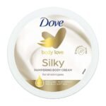 Dove Body Love Silky Pampering Body Cream For All Skin Types Paraben Free, 24hrs Moisturisation With Plant based Moisturiser Silky Soft Skin 300g - Fast UK Delivery