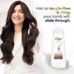 Dove Daily Shine Shampoo 1 L, For Damaged or Frizzy Hair, Makes Hair Soft, Shiny And Smooth & Dove Daily Shine Conditioner, 340 ml - Fast UK Delivery - Image 7