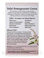 Organic India Tulsi Green Tea - Pomegranate, 18 Bags - Fast UK Delivery - Image 5