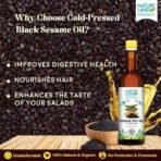 Natureland Organics Sesame Oil 1 Ltr - Cold Pressed - Fast UK Delivery - Image 4