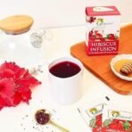 Grenera Hibiscus Tea 25 Dips (Pack of 6), Made With Real Hibiscus Petals, Delicious Red Tea For Sugar and High Blood Pressure Control, Hair Growth, Caffeine Free Infusion - Fast UK Delivery - Image 4