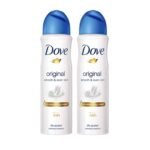 Dove Original Deodorant For Women, 150 ml (Pack of 2) - Fast UK Delivery