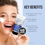 Dr. Sheth's Ceramide & Vitamin C Moisturizing Cream |For Dry to Very Dry Skin | Brightens & Strengthens Skin Barrier | 48hr Deep Hydration | Non Sticky | Biomimetic Ingredients | For Men & Women |100g - Fast UK Delivery - Image 4