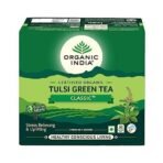 ORGANIC INDIA Tulsi Green Classic Tea 50 Tea Bags - Green - Fast UK Delivery - Image 2