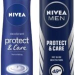 Nivea Men & Women Multiple Scent Deodorant Spray, Protect & Care, 150Ml And Multiple Scent Deodorant Spray, Protect & Care, 150Ml, Pack Of 1 - Fast UK Delivery