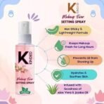 KINDED Silicone Gel Based Face Primer And Makeup Fixer Setting Spray Combo with Aloe Vera Extracts Almond & Jojoba Oil for Women Girls Dry Oily Combination All Skin Type - Primer 30 ML, Fixer 60 ML - Fast UK Delivery - Image 5