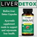 Healthally Biolive Ayurvedic Fatty Liver Detox Capsule/Medicine/Supplement(500 MG),Alcoholic Liver Fat Cleanser & Liver Care Capsule for Liver Health Wellness & Digestion - 60 Capsules - Fast UK Delivery - Image 4