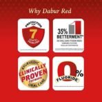 Dabur Red Paste - India's No.1 Ayurvedic Paste, Provides Protection Plaque Removal, Toothache, Yellow Teeth, Bad Breath- 600g (150gm*4) & Dabur Amla Hair Oil - for Strong, Long and Thick Hair 275ml - Fast UK Delivery - Image 5