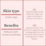 O3+ Bright Under Eye Circle Cream - Brightening & Whitening For Dark Circles & O3+ Brightening and Whitening Face Wash Combo - Fast UK Delivery - Image 4