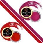 KINDED Lip Eye and Cheek Tint Combo for Women Girls Longlasting Moisturizing Nourishing Pigmented Lip Colour Lipstick Balm Eyeshadow Blush (Creamy Matte Finish, Beetroot & Retro Red, 8 gm each) - Fast UK Delivery - Image 2
