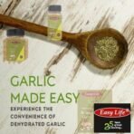 Easy Life Roasted Garlic 325g - Instant Dry Lehsun Granules, Natural Lasun Powder Flakes, Dehydrated Lahsun Seasoning for Bread, Pickles, Pizza, Pasta, Toppings, Biryanis, and Sabzis (Chef's Basket) - Fast UK Delivery - Image 4