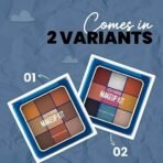 MARS Face and Eye Makeup Kit for Women | 9 Highly Pigmented Eyeshadows with Blusher and Highlighter | Attached Mirror (16.0 gm) (Multicolor-01) - Fast UK Delivery - Image 6