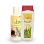 moha: Herbal Hair Shampoo 200 ML And 5 in 1 Hair Oil For Hair Growth and Hair Fall Reduction 200 ML Combo Pack | All Hair Type Clinically Proven (Oil + Shampoo 200ML each) - Fast UK Delivery