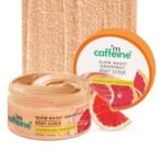 mCaffeine Glow Boost Grapefruit Body Scrub | Tan Removal | AHA- Lactic & Glycolic Acid, Niacinamide | Vitamin C Rich Grapefruit for Glowing, Soft & Smooth Skin | Remove Dry, Dead Skin | Fruity Grapferuit Aroma - 175g - Fast UK Delivery - Image 2