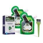 Indus Valley Bio Organic Herbal Henna Paste, 150g Pack of 2 with Indigo Powder 100g and Applicator Brush - Fast UK Delivery - Image 2