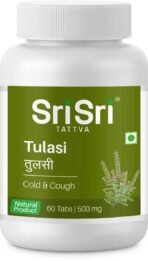 Sri Sri Tattva Tulasi, 60 Tabs | 500mg (Pack of 2) - Fast UK Delivery