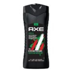 Axe Africa 3 In 1 Body, Face & Hair Wash for Men, Long-Lasting Refreshing Mandarin & Sandalwood Fragrance for Up To 12hrs,Removes Odor & Bacteria, No Parabens, Dermatologically Tested, 400ml - Fast UK Delivery