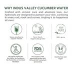INDUS VALLEY Organic Ayurveda Fresh Aloe Vera & Cucumber Water Pore Tightening Skin Toner - (250ml) - Fast UK Delivery - Image 7
