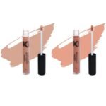 KINDED Liquid Concealer Full Coverage Colour Corrector Contour Waterproof HD Pro Master Series for Dry & Oily Skin Dark Circles & Spots (Creamy Matte, Nude It & Peachy Orange Combo, 6 ml each) - Fast UK Delivery