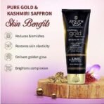 Ayouthveda Gold Facial Kit for Smoothes Fine Lines & Wrinkles, Skin Firmness, Early Signs of Ageing - Sparkling Gold Face Wash (100ml) | Gold Night Cream(50g) - Fast UK Delivery - Image 7