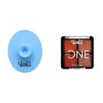 Glam 21 Silicone Face Cleanser Scrubber (Big) Little One 4-in-1 Eyeshadow Palette Ultra pigmented, Easy to blend Long Lasting Eye Make Up Kit |Firework-03 - Fast UK Delivery