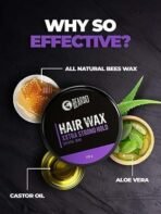 Beardo Xxtra Stronghold Hair Wax, 100 gm | Crystal Hair Wax for Men | Hair Wax Men | Hair Styling Wax for Glossy Finish & Shine | Extra Strong Hold Wax - Fast UK Delivery - Image 6
