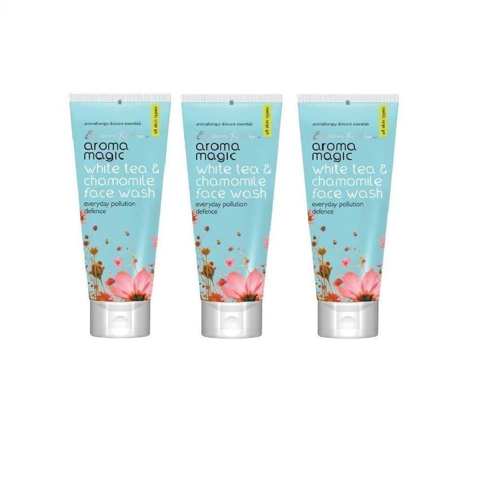 uk51rCMyeDKiL-1-1.jpg Aroma Magic White Tea And Chamomile Face Wash, 100 ml Pack Of 3 - Fast UK Delivery - Image 1