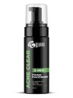 Beardo Acne Clear Foam Face Wash, 100ml | 3-in-1 Face Wash for Acne and Pimples | Anti Acne Face Wash for Men | 2% Salicylic Acid for Acne Prone Skin - Fast UK Delivery