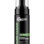 Beardo Acne Clear Foam Face Wash, 100ml | 3-in-1 Face Wash for Acne and Pimples | Anti Acne Face Wash for Men | 2% Salicylic Acid for Acne Prone Skin - Fast UK Delivery