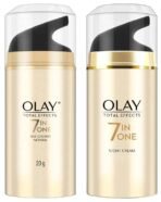 Olay Day Cream Total Effects 7 in 1, Anti-Ageing Moisturiser, 20g And Olay Night Cream Total Effects 7 in 1, Anti-Ageing Moisturiser, 20g - Fast UK Delivery