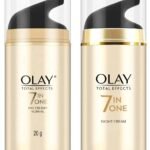 Olay Day Cream Total Effects 7 in 1, Anti-Ageing Moisturiser, 20g And Olay Night Cream Total Effects 7 in 1, Anti-Ageing Moisturiser, 20g - Fast UK Delivery