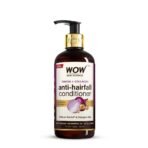 WOW Skin Science Onion Conditioner With Red Onion Seed Oil Extract, Black Seed Oil & Pro-Vitamin B5 - No Parabens, Mineral Oil, Silicones, Color & Peg - 300 Millilitre - Onion Black Seed - Fast UK Delivery
